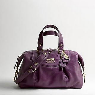 plum coach bag