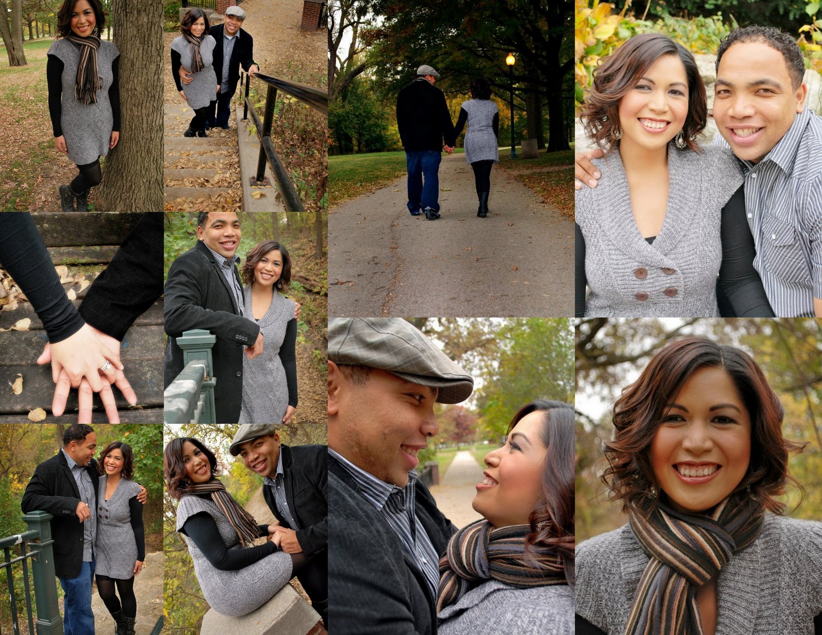 Elmwood Park in the Fall Listening to His Voice