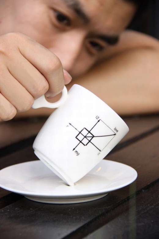 فنجان للقهوة منعدم الجاذبية-ابداعات البشر-منتهى