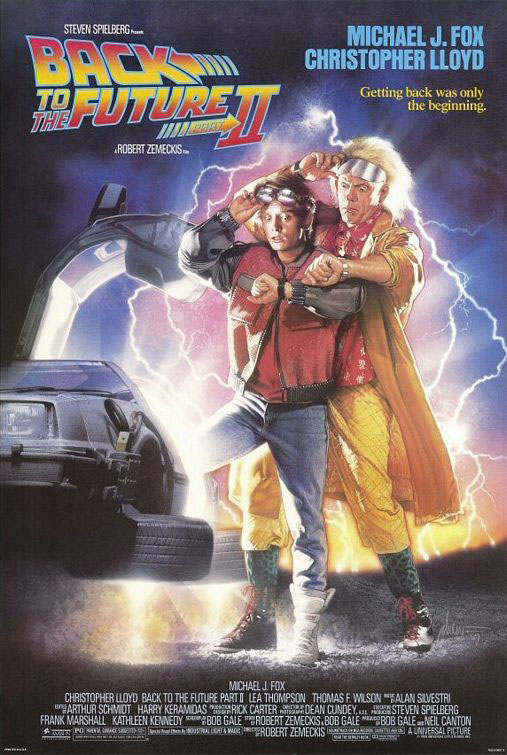 Marty McFly has only just got back from the past, when he is once again 