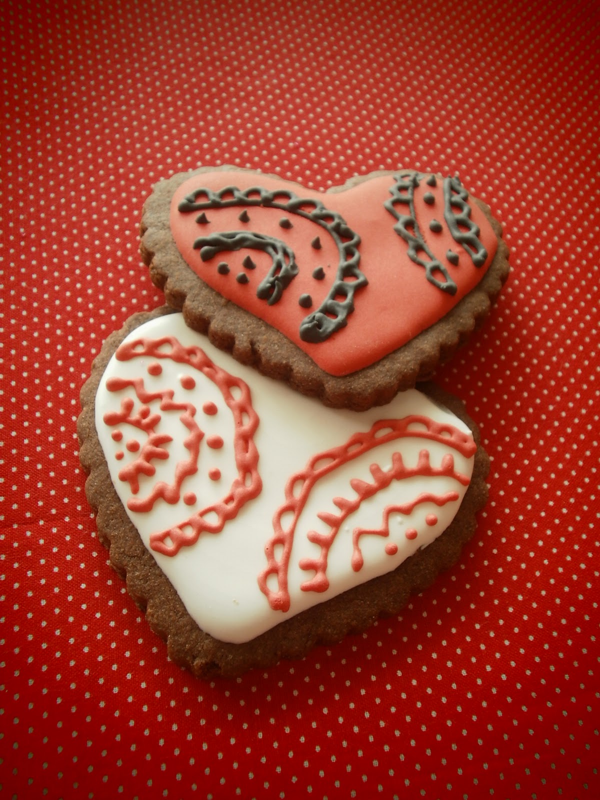 The Busty Baker: Valentine Brownie Cut Out Cookies