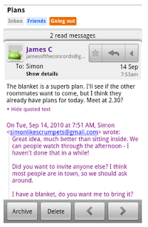  ... of Gmail. Tap “Show quoted text” to reveal the previous message