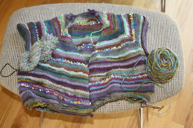 cardigan in progress