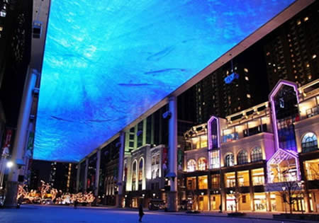 Virtual Aquarium di Mall Beijing, China