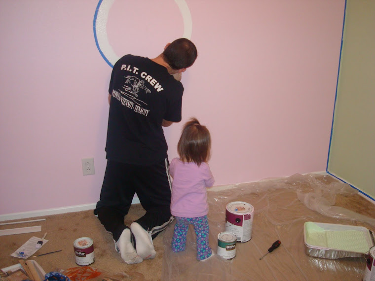 I am helping Daddy with my new room!!! More pics to come