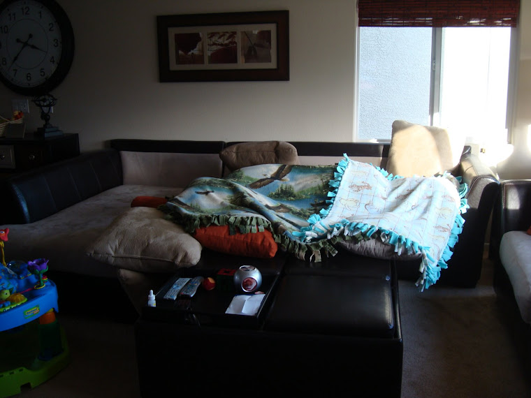 Me and Mommy made my first fort. Can you find me?