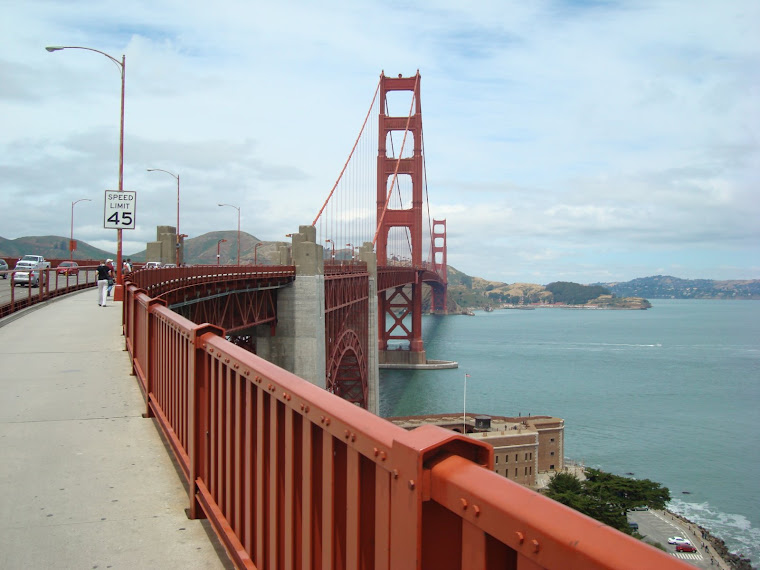 Mommy & Daddy went to San Francisco for their 5 year Anniversary. They biked over the Golden Gate.