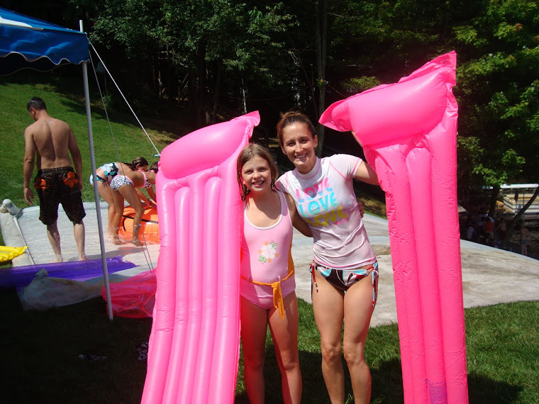 At the top of the Slip & Slide...