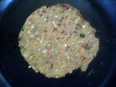 Cabbage and Sunflower Seed Parathas