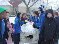 Year 5 enjoying the snow.