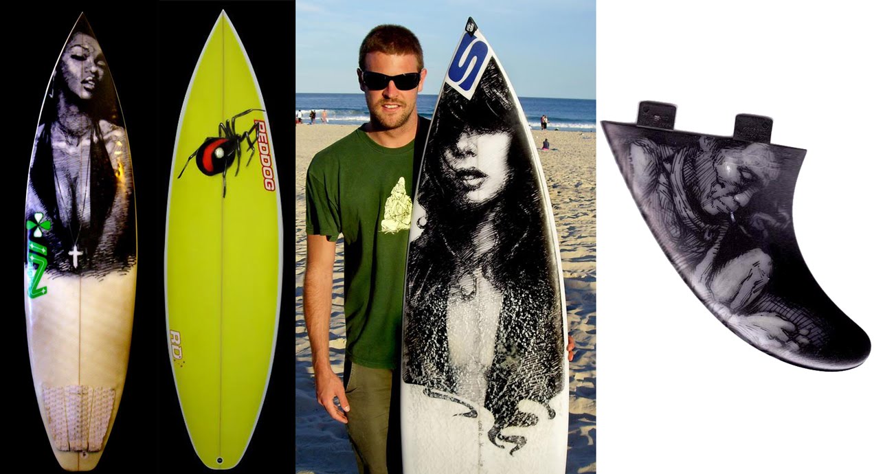 Drawings On Surfboards
