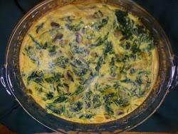 Baked Spinach and Mushroom Frittata