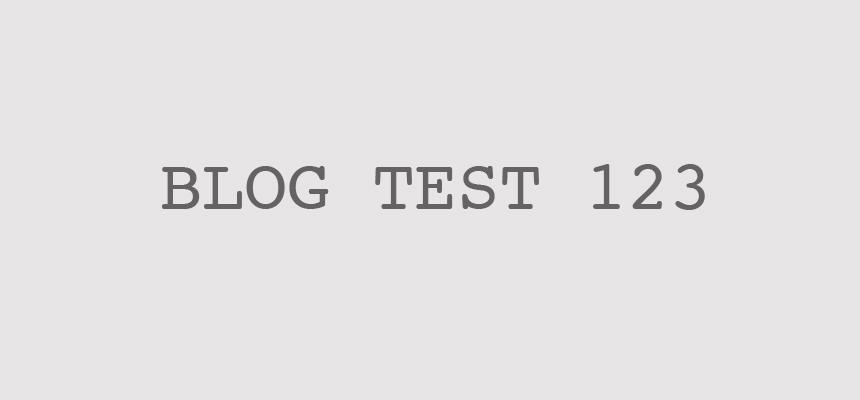 Test Blog