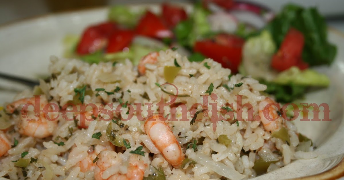 Deep South Dish Cajun Shrimp Pilau (Pilaf) Rice Cooker