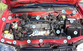 How-To Matthew: Under the Hood: 1999 Nissan Altima 2.4L | 99 Nissan Altima Engine Diagram | | How-To Matthew - blogger