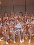 Posing with the UT majorettes