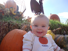 Evie's first pumpkin patch outing