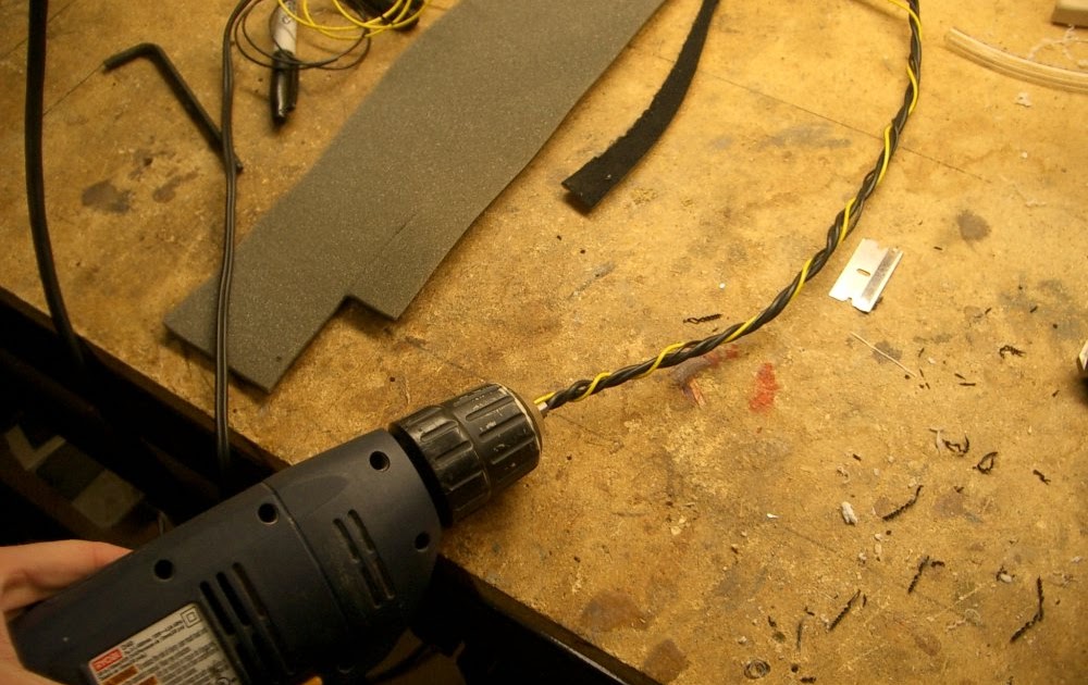 Ben Krasnow Making twisted wiring harnesses with a hand drill