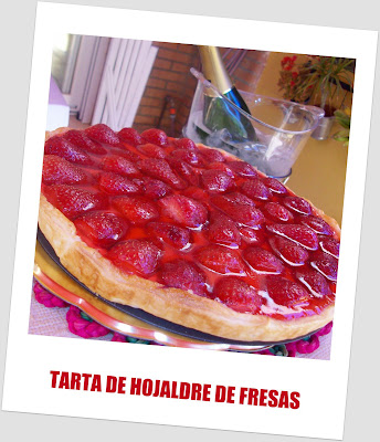 Tarta de Hojaldre con Fresas TARTA+FRESAS+DE+HOJALDRE+PRESENTACION