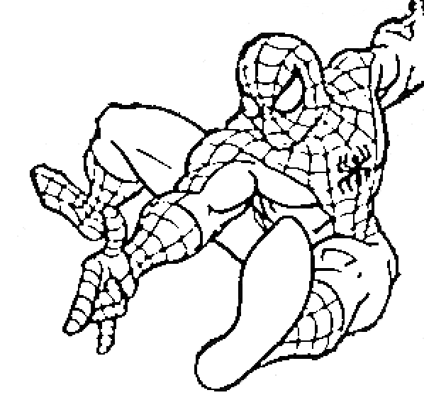 spiderman coloring page picture 4 title=