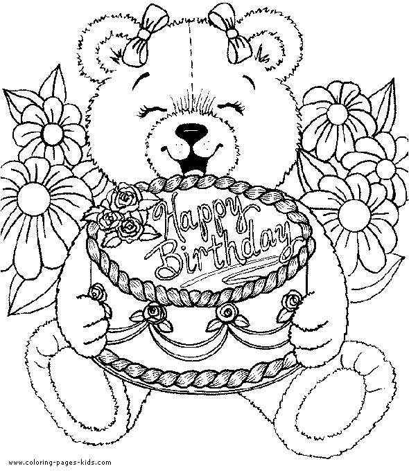 Happy Birthday Coloring Pages | Coloring Pages For Kids