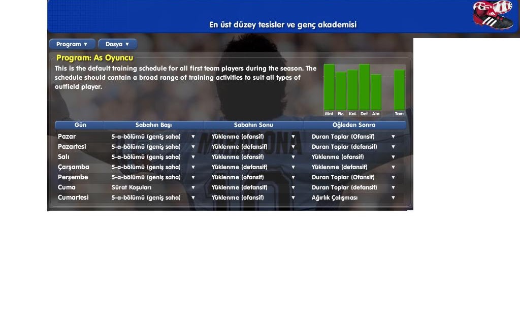Championship manager 03 04 training schedule