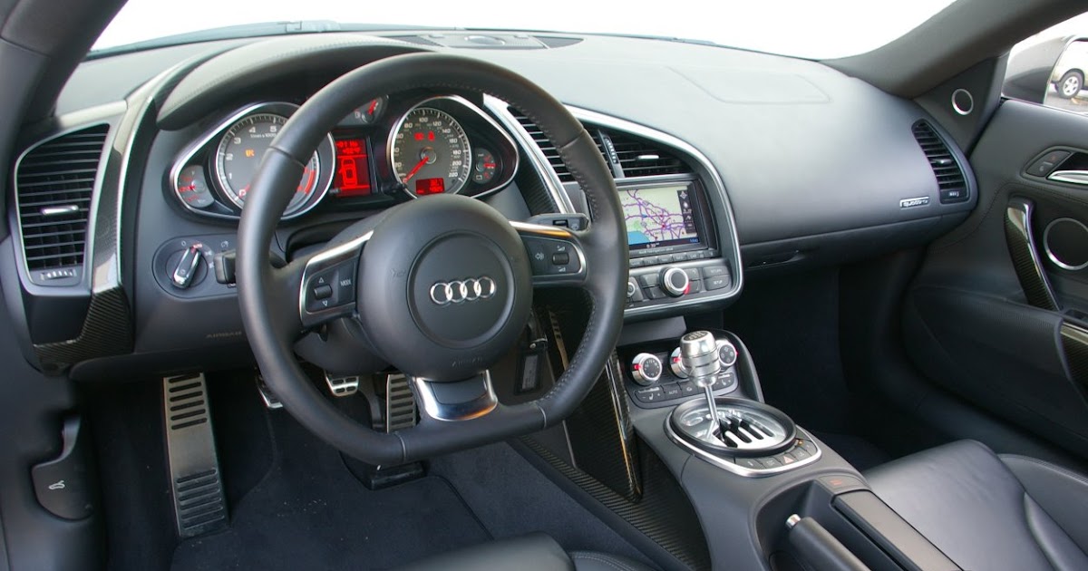 Audi Car With Red Interior