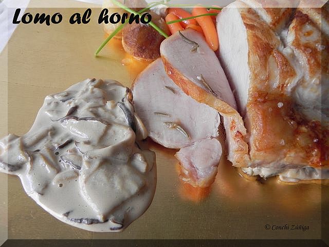 Lomo Al Horno Con Salsa De Setas