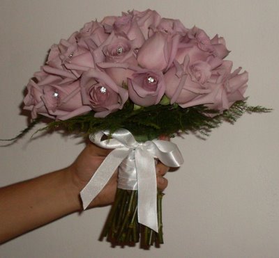 Buquê rosas liláses (lado)