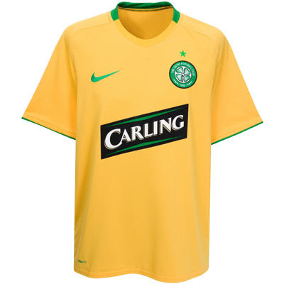 celtic yellow away kit