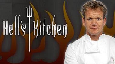 Britain's top celebrity chef runs "Hells Kitchen"