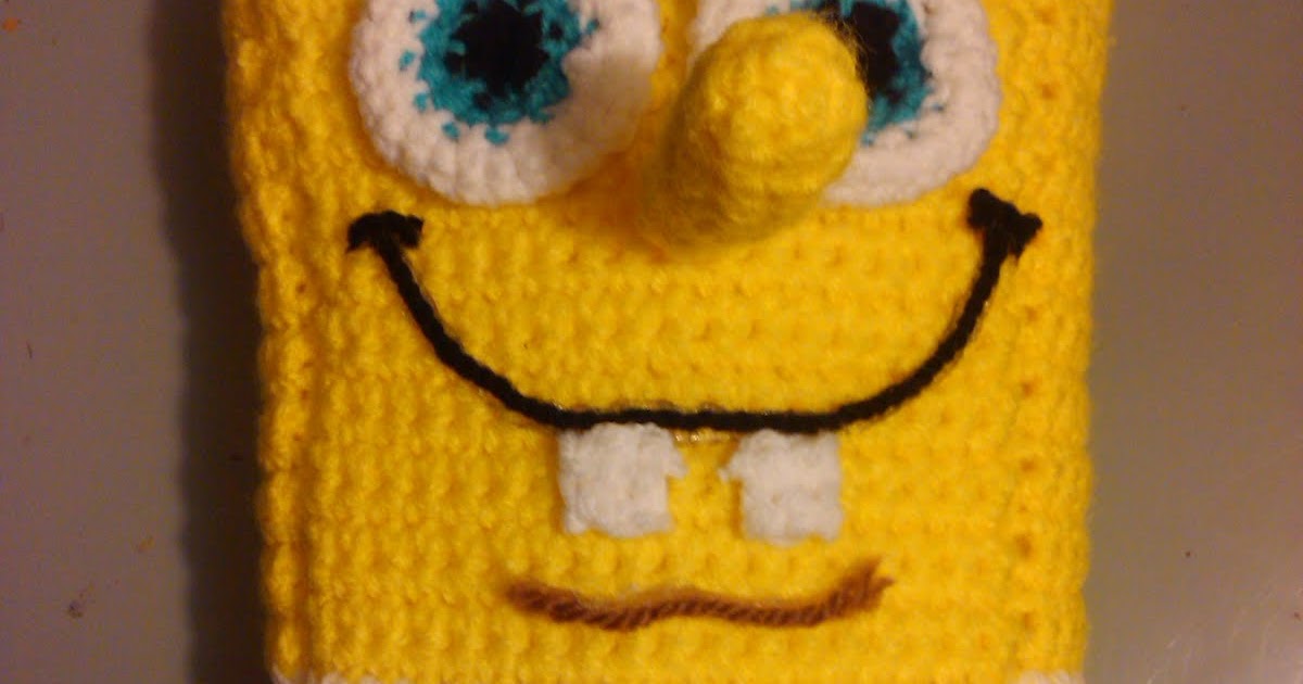 Crochet, it's more than a Hobby it's an addiction. Spongebob Pillow