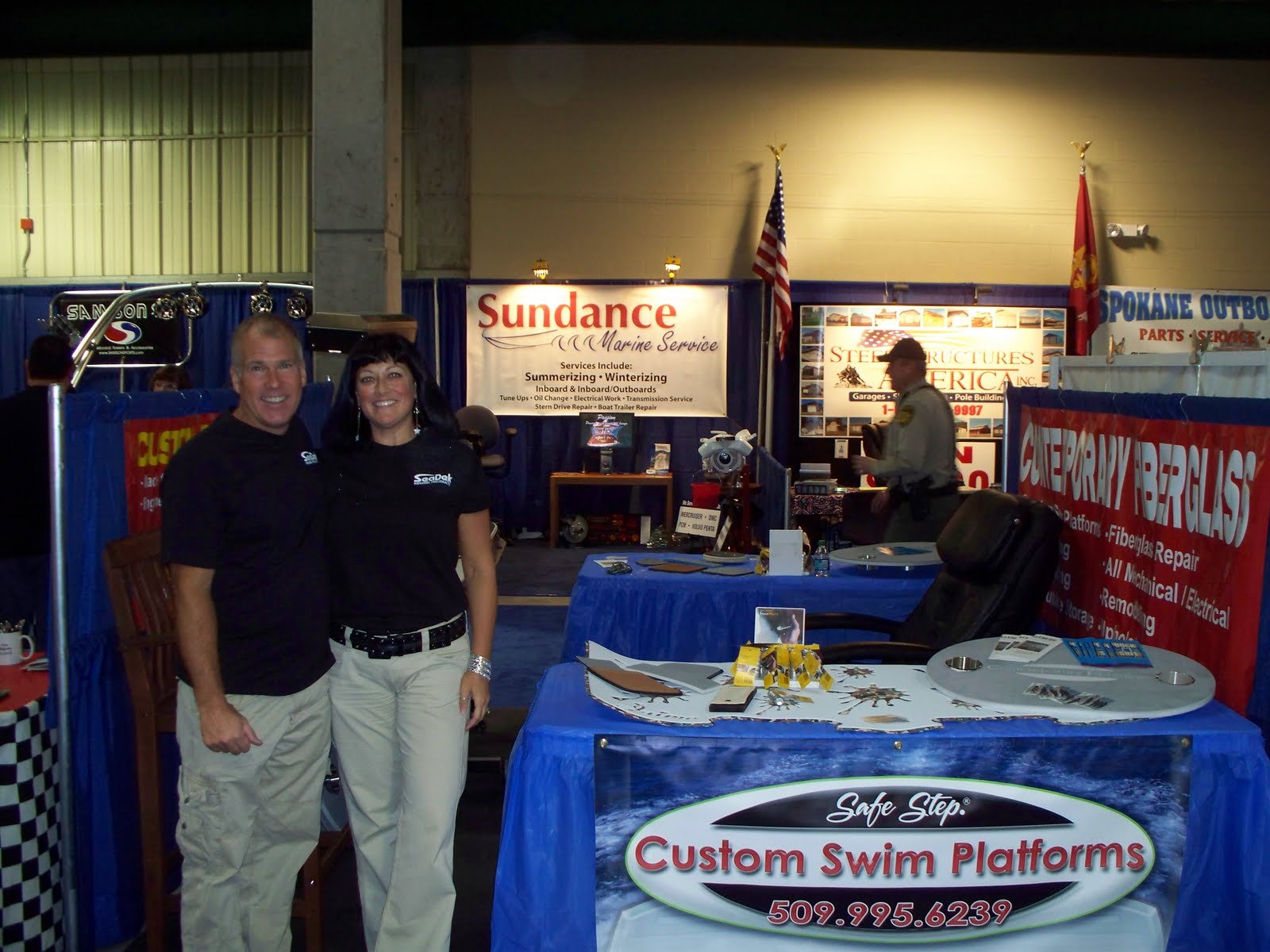 Spokane Boat Show & Contemporary Fiberglass SeaDek Marine Products