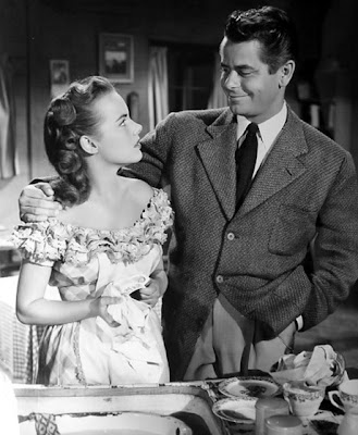 With Glenn Ford. Terry Moore