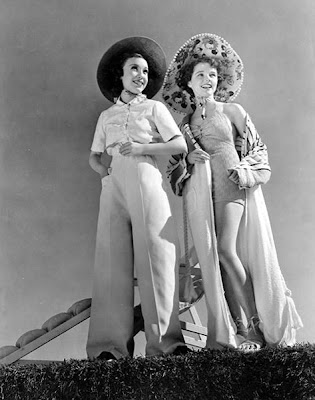 Margo and Jane Wyatt, probably a 1937 Lost Horizon publicity photo. Jane Wyatt