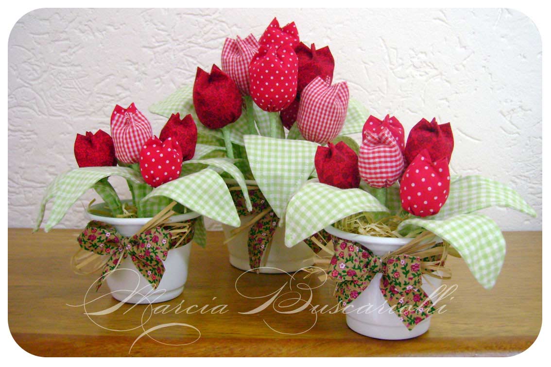 Tulipas De Tecido