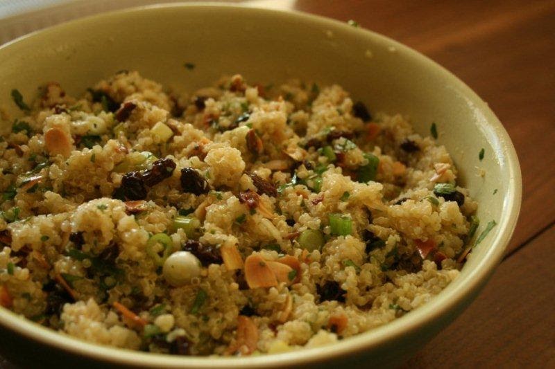 The Stimpson Soup Kitchen Quinoa Salad with Toasted Almonds, Cilantro