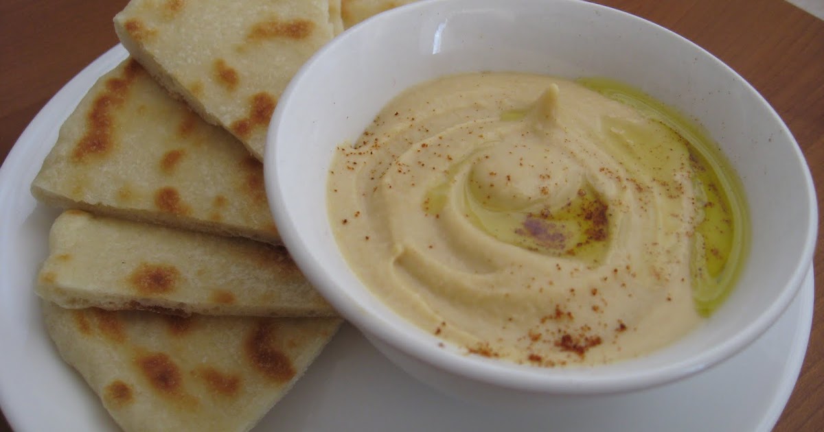 My Food Affair Hummus and Pita bread