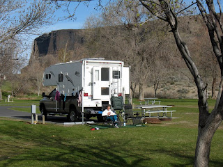 Our spot for the weekend.