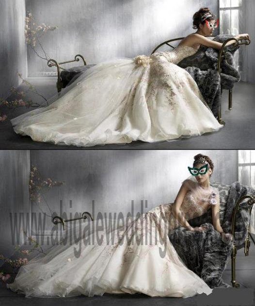 mardi gras wedding dress