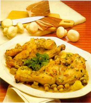 pollo al champiñón - recetas con champiñón y setas