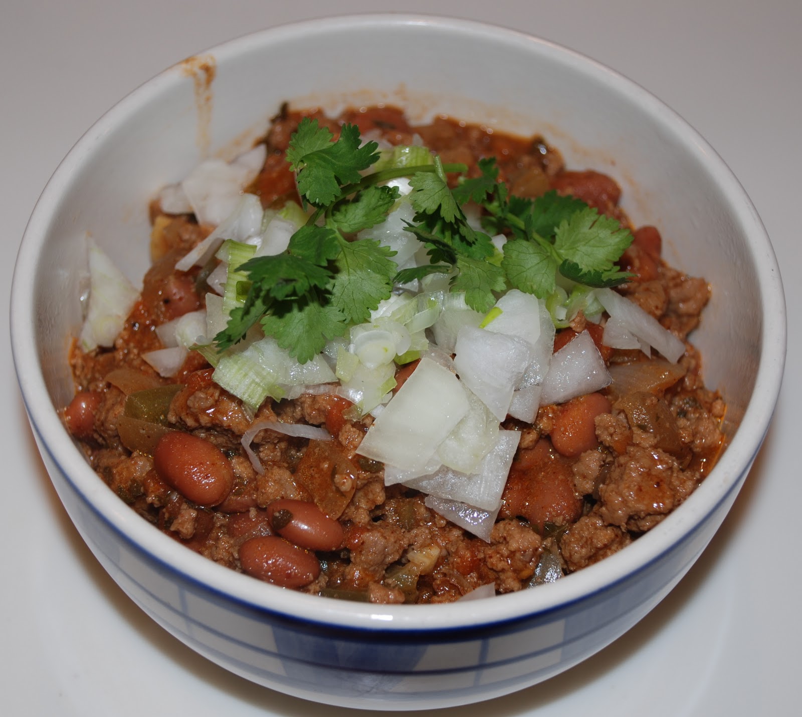 Life is Delicious Chili with Homemade Stewed Tomatoes