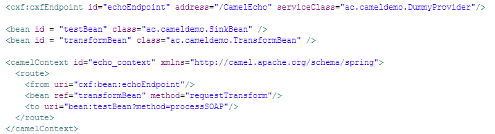 is based on the Camel CXF