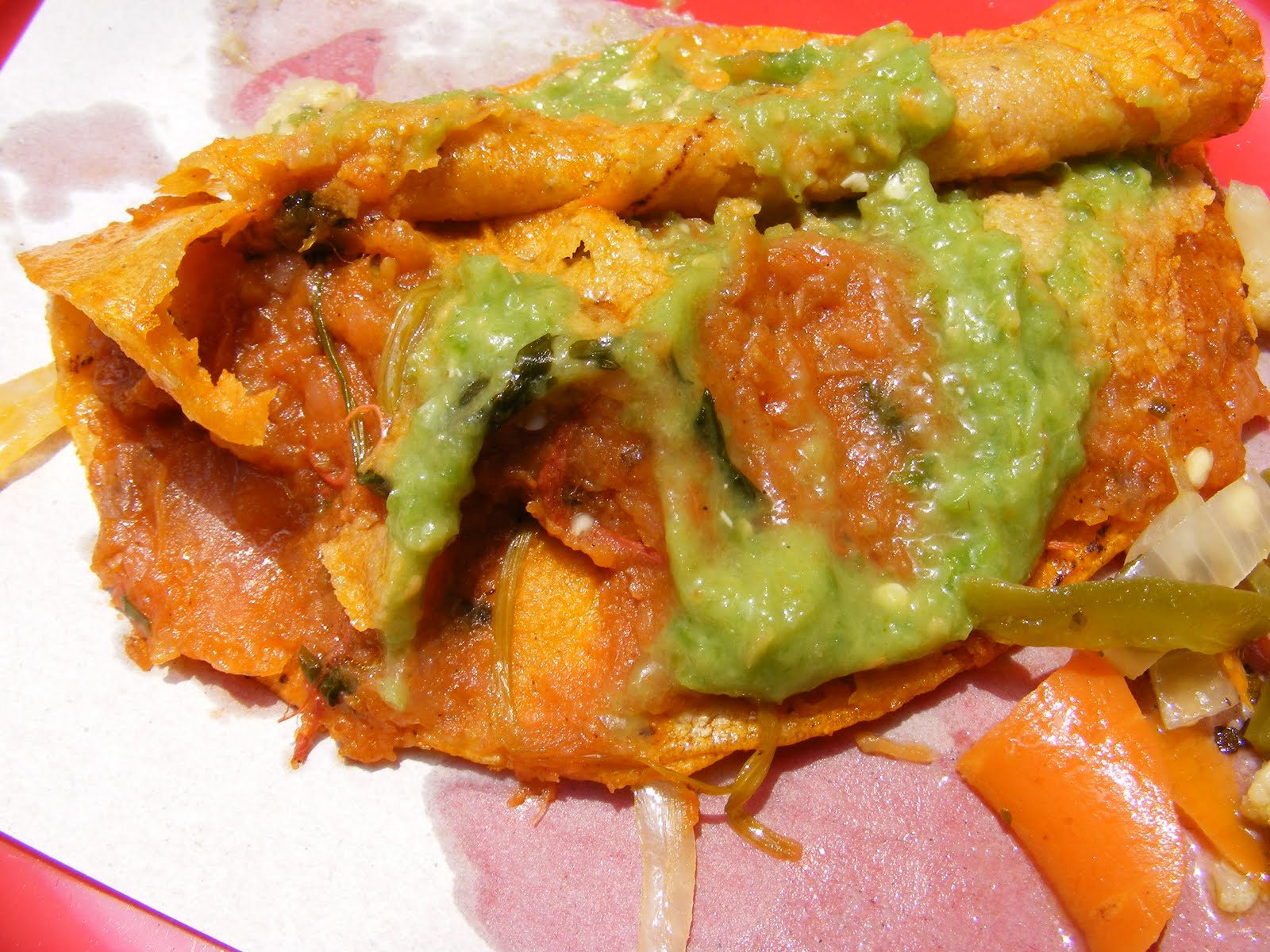 Street Gourmet LA Tacos de Canasta El Flaco,Mexico City A Half