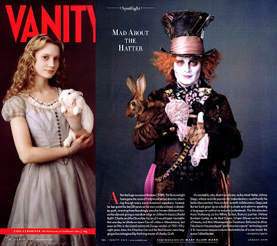 Alice In Wonderland for Vanity Fair Design Scene Fashion Photography