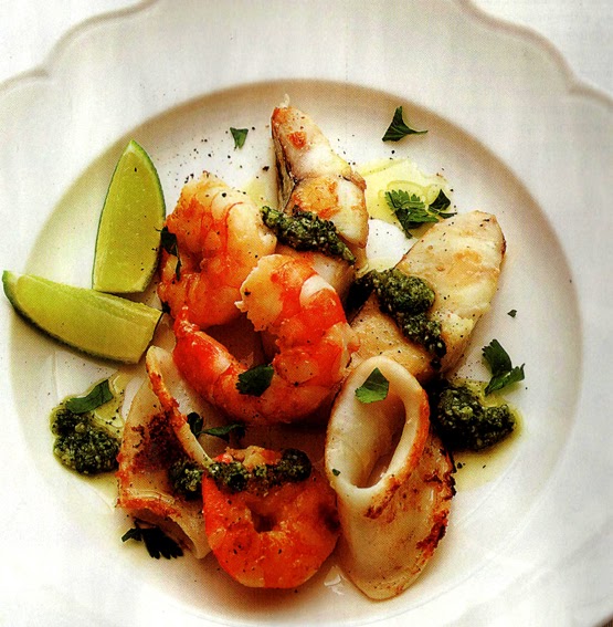 Flavors of Brazil RECIPE Grilled Seafood Salad with Parsley and Mint