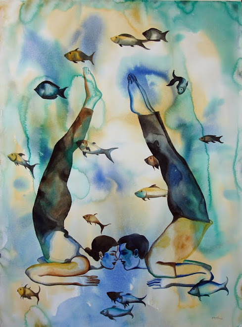 im ur reflection,28x40in.wc on paper,2009