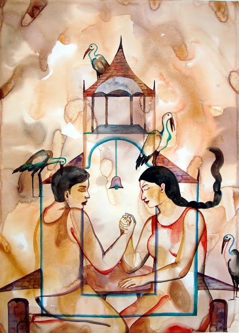 the promise,40X28inches,watercolour, year 2009