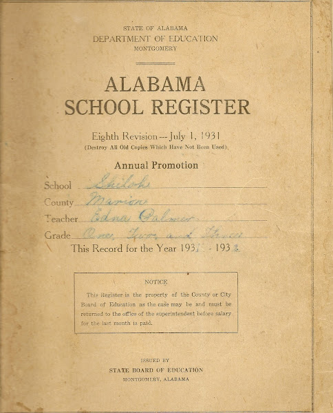 This is the years book of 1931 of Shiloh School.