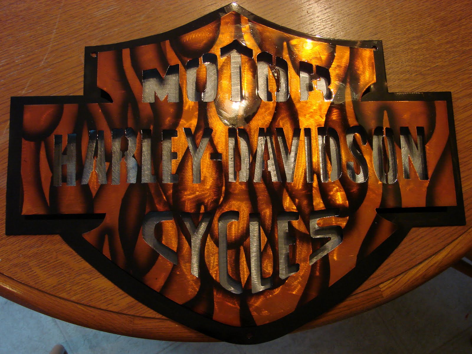 Custom Metal Art 2084070129 harley davidson 3d piece
